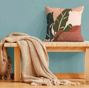 2/$20 Leaf Accent Cushion Cover without filler